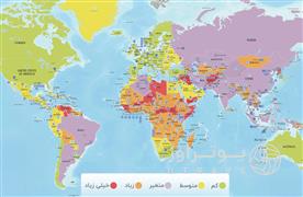 map of the most dangerous cities in the world according 